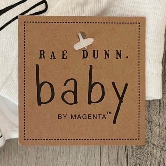 🌺 Rae Dunn Baby White Adorable I Woke Up Like This Outfit + Hat 3-6 Months NWT - Picture 8 of 10
